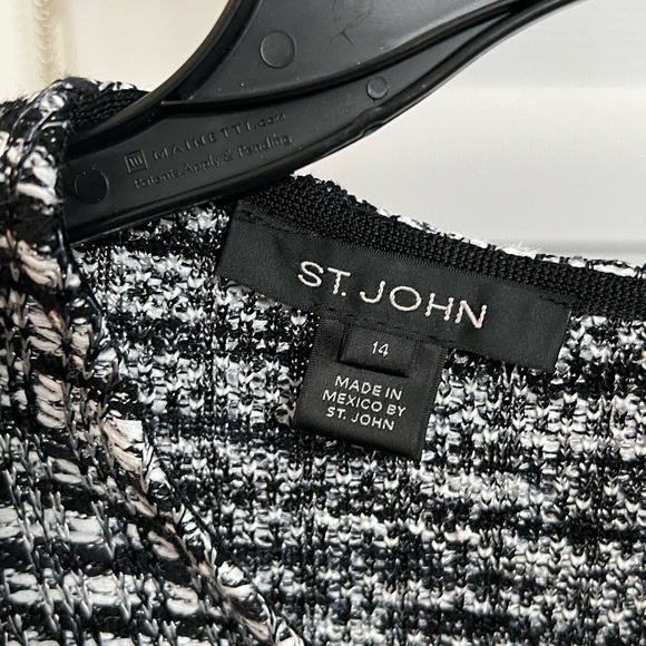 St John Tweed midi dress . Only worn once.  Runs small, more like a 10-12 - Picture 4 of 7